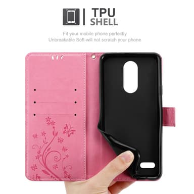 LG K10 2018 / K11 / K11 PLUS lommebokdeksel Blomster