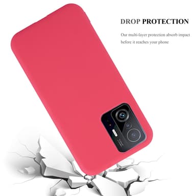 Deksel Xiaomi 11T / 11T PRO Silikon cover (rød)