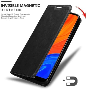 Huawei Y6S lommebokdeksel case (svart)