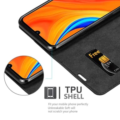 Huawei Y6S lommebokdeksel case (svart)