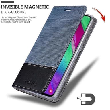 Samsung Galaxy A40 lommebokdeksel etui (blå)