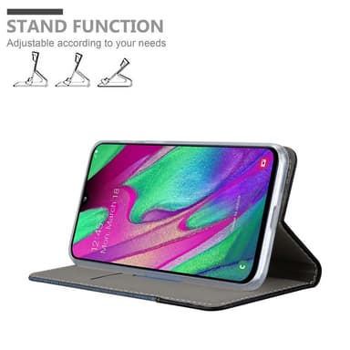 Samsung Galaxy A40 lommebokdeksel etui (blå)