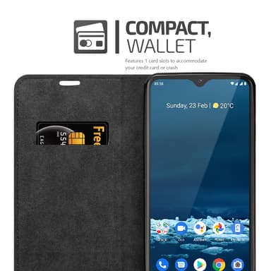 Nokia 5.3 lommebokdeksel case (svart)