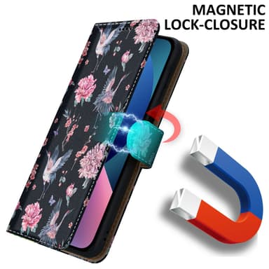 iPhone 14 lommebokdeksel etui (svart)