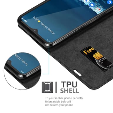 Nokia 5.3 lommebokdeksel case (svart)