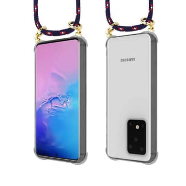 Samsung Galaxy S20 ULTRA Deksel med Halskjede (blå)