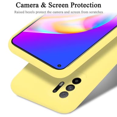 Oppo A94 5G silikondeksel case (gul)
