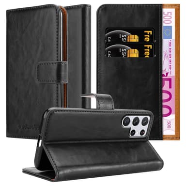 Samsung Galaxy S22 ULTRA lommebokdeksel etui (svart)