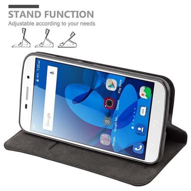 lommebokdeksel ZTE Blade A602 case (svart)