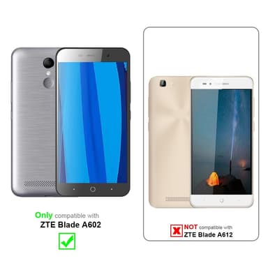 lommebokdeksel ZTE Blade A602 case (svart)