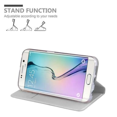 Samsung Galaxy S6 EDGE PLUS lommebokdeksel etui (sølv)