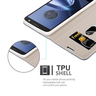 Motorola MOTO Z FORCE lommebokdeksel etui (blå)