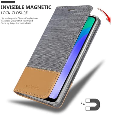 Huawei Y6P lommebokdeksel etui (grå)