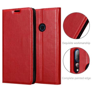 HTC Desire 19 PLUS lommebokdeksel case (rød)
