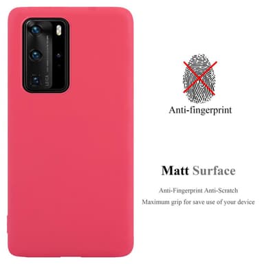 Deksel Huawei P40 PRO / P40 PRO+ Silikon cover (rød)