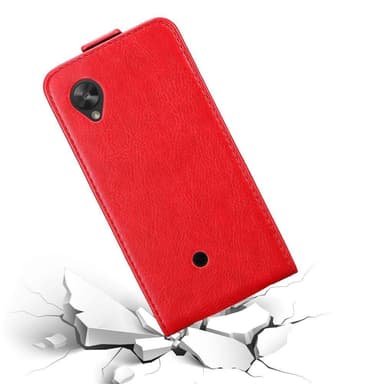 LG Google NEXUS 5 deksel flip cover (rød)