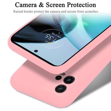 Motorola MOTO G72 silikondeksel case (rosa)