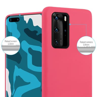 Deksel Huawei P40 PRO / P40 PRO+ Silikon cover (rød)
