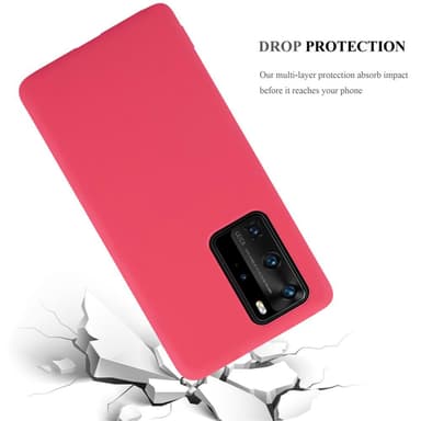 Deksel Huawei P40 PRO / P40 PRO+ Silikon cover (rød)