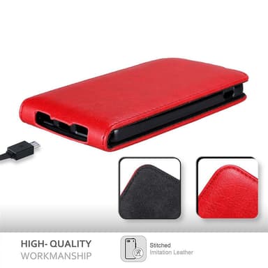 LG Google NEXUS 5 deksel flip cover (rød)