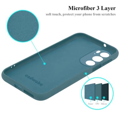 Motorola EDGE 30 PRO / EDGE+ silikondeksel case (grønn)