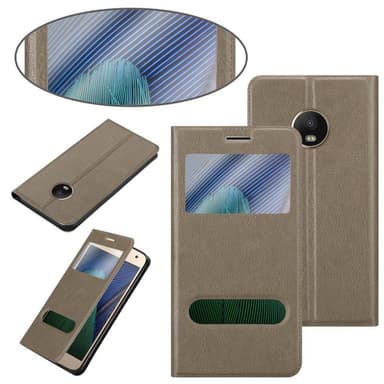 Motorola MOTO G5 PLUS lommebokdeksel cover (brun)
