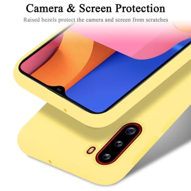 Samsung Galaxy A21 silikondeksel case (gul)