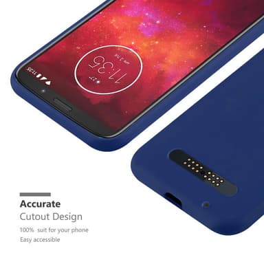 Deksel Motorola MOTO Z3 PLAY Silikon cover (blå)