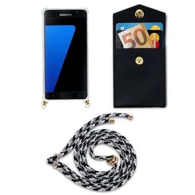 Samsung Galaxy S7 Deksel med Halskjede (grå)