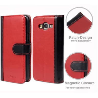 Samsung Galaxy J5 2015 lommebokdeksel cover (rød)
