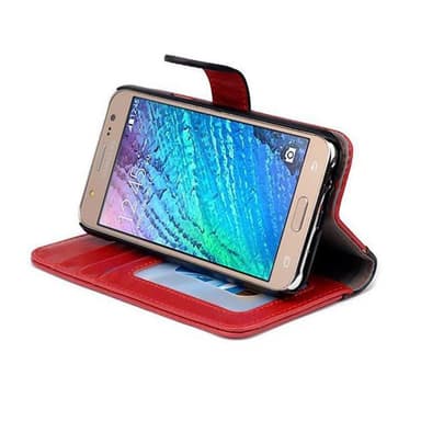 Samsung Galaxy J5 2015 lommebokdeksel cover (rød)