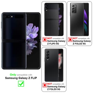 Deksel Samsung Galaxy Z FLIP Veske (Svart)