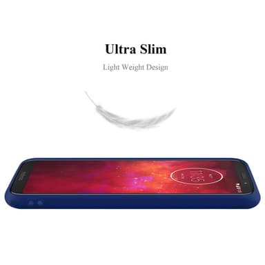 Deksel Motorola MOTO Z3 PLAY Silikon cover (blå)