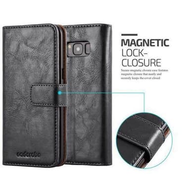 Samsung Galaxy S8 PLUS lommebokdeksel etui (svart)