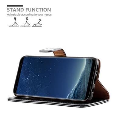 Samsung Galaxy S8 PLUS lommebokdeksel etui (svart)