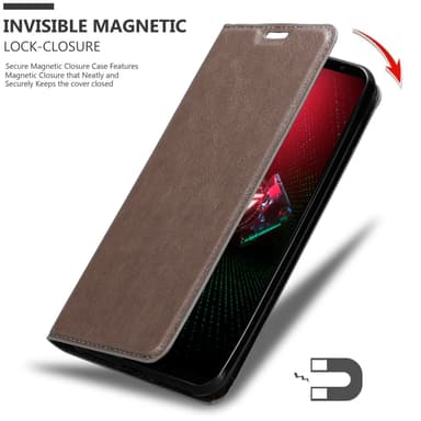 Asus ROG Phone 5 lommebokdeksel case (brun)