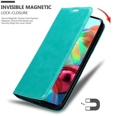Samsung Galaxy A72 4G / 5G lommebokdeksel case (turkis)