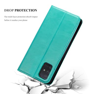 Samsung Galaxy A72 4G / 5G lommebokdeksel case (turkis)