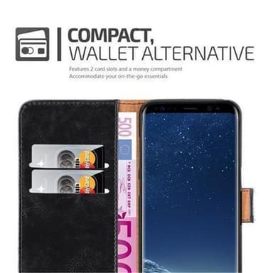 Samsung Galaxy S8 PLUS lommebokdeksel etui (svart)