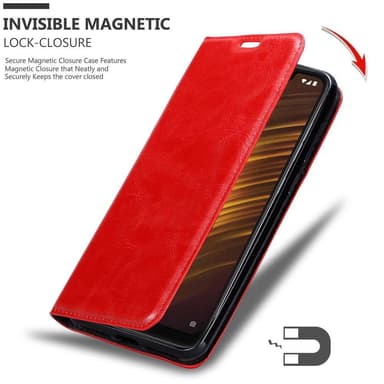 Xiaomi Pocophone F1 lommebokdeksel case (rød)