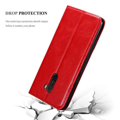 Xiaomi Pocophone F1 lommebokdeksel case (rød)