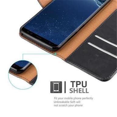 Samsung Galaxy S8 PLUS lommebokdeksel etui (svart)