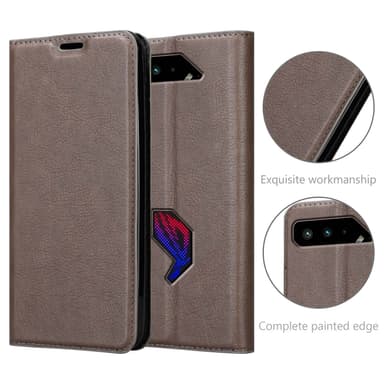Asus ROG Phone 5 lommebokdeksel case (brun)