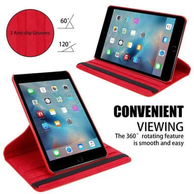 iPad 2 / 3 / 4 deksel til nettbrett (rød)
