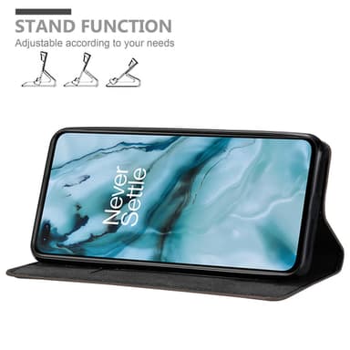 OnePlus Nord lommebokdeksel case (brun)