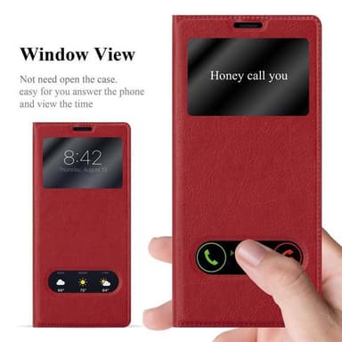 Samsung Galaxy NOTE 8 lommebokdeksel cover (rød)