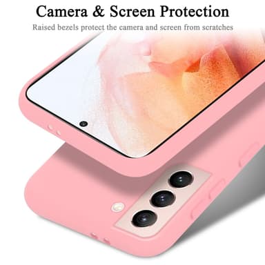 Samsung Galaxy S22 silikondeksel case (rosa)