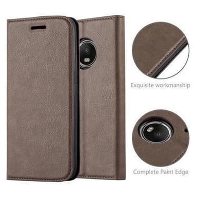Motorola MOTO G5 lommebokdeksel case (brun)