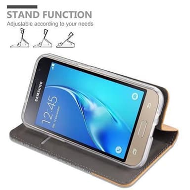 Samsung Galaxy J1 2016 lommebokdeksel etui (grå)