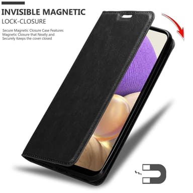 Samsung Galaxy A32 5G lommebokdeksel case (svart)
